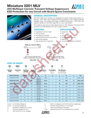 VC020107V101WP datasheet  